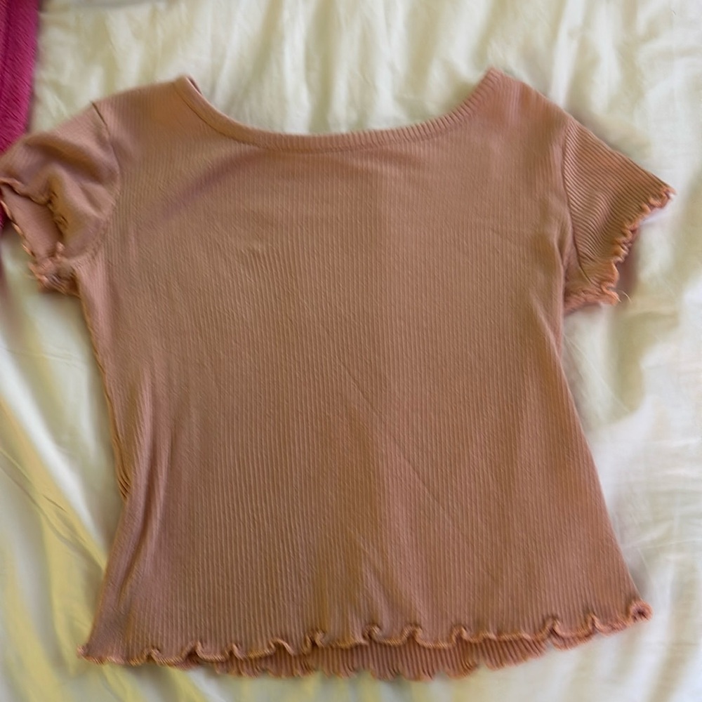Coral Altar’d State ribbed top